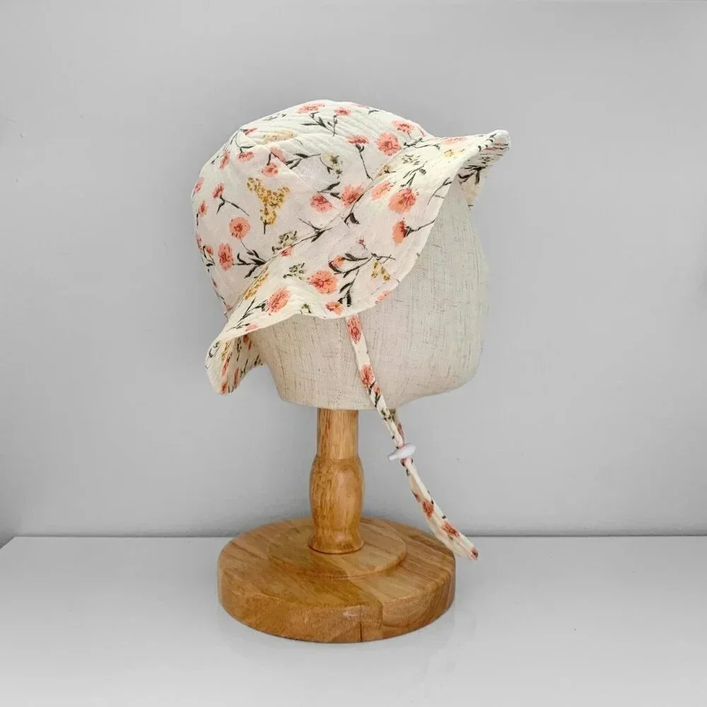 NWT Cute Baby & Toddler Girls Sun Hat Children's Summer Bucket Hats for Kids